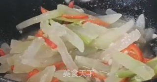 小炒冬瓜条的做法步骤：6