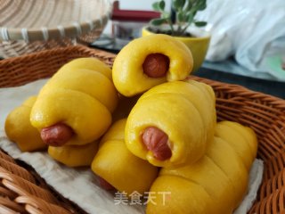 毛毛虫南瓜香肠花卷的做法步骤：23