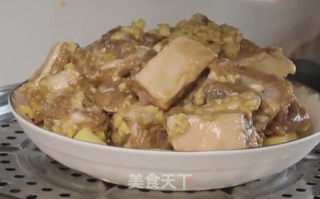 薯仔蒸排骨的做法步骤：5