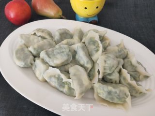 韭菜虾仁素三鲜水饺的做法步骤：12
