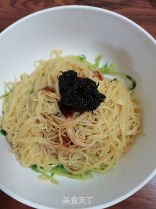 豆苗拌面的做法步骤：4