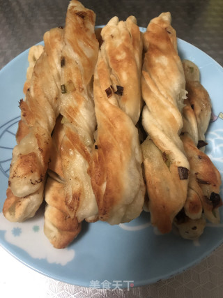 香煎葱油卷的做法步骤：15