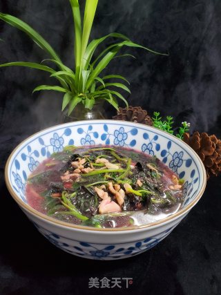 肉丝红苋菜汤的做法步骤：9