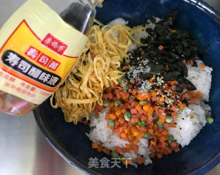 火腿蔬菜饭团的做法步骤：9
