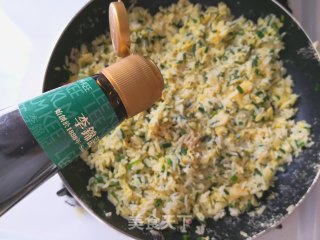 韭菜蛋炒饭的做法步骤：6