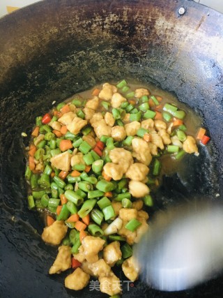 鸡丁炒豆角的做法步骤：10