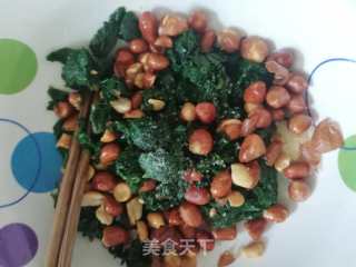 花生米拌红薯叶的做法步骤：6