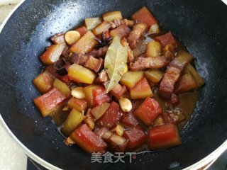 西瓜皮炖肉的做法步骤：11
