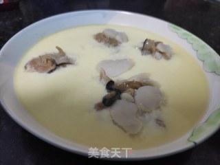 鲜带子蒸蛋的做法步骤：6