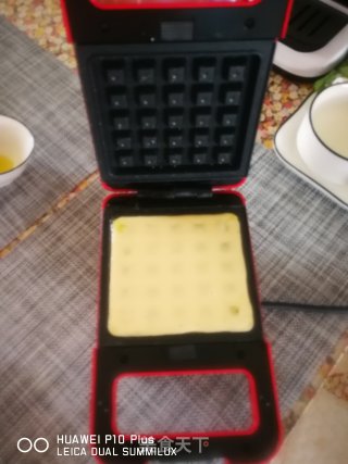 椰奶华夫饼的做法步骤：9