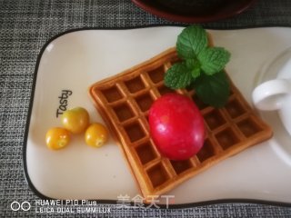 椰奶华夫饼的做法步骤：11