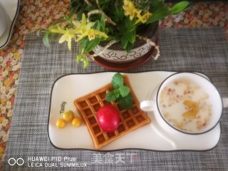 椰奶华夫饼的做法步骤：12