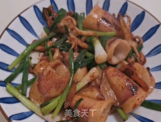 香煎鱿鱼筒的做法步骤：6