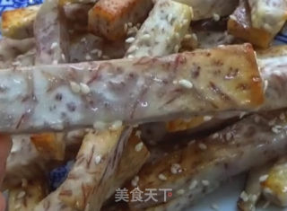 焦糖芋条的做法步骤：6