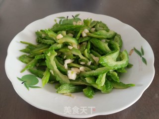 蒜蓉苦瓜的做法步骤：6