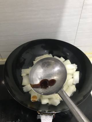 红椒炒冬瓜的做法步骤：4