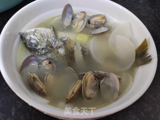 萝卜蛤蜊鱼汤的做法步骤：11