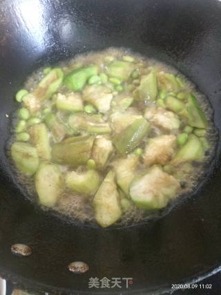 丝瓜毛豆的做法步骤：4