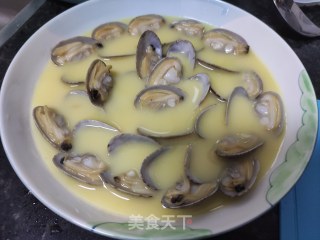 蛤蜊蒸蛋（鱼汤）的做法步骤：6