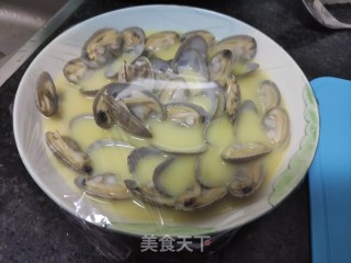 蛤蜊蒸蛋（鱼汤）的做法步骤：7