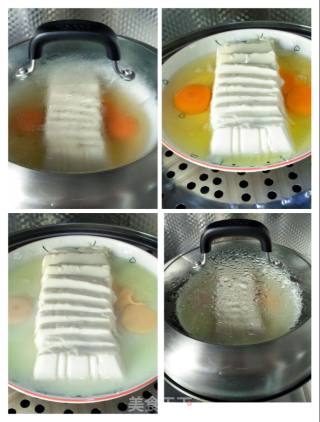 肉末双椒过桥豆腐的做法步骤：4