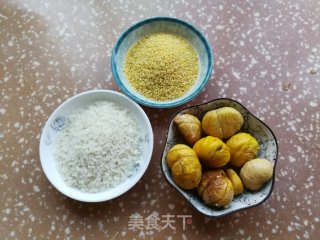 大米小米板栗粥的做法步骤：1