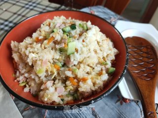 什锦炒米饭的做法步骤：10