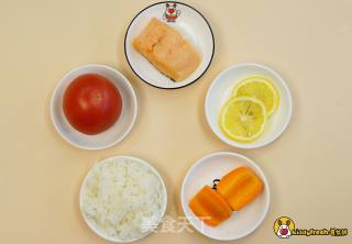 营养可口番茄汁三文鱼饭的做法步骤：1