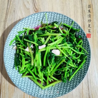 蒜末清炒苋菜的做法步骤：6