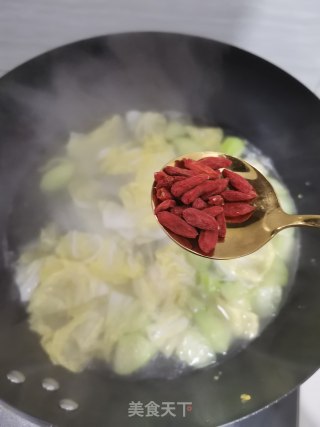 丝瓜枸杞蛋汤的做法步骤：6
