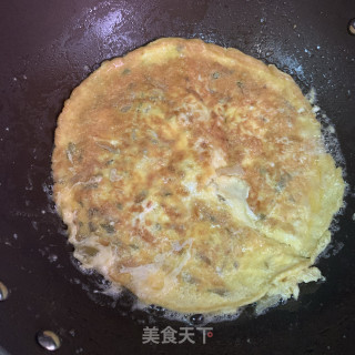 榨菜煎蛋的做法步骤：5