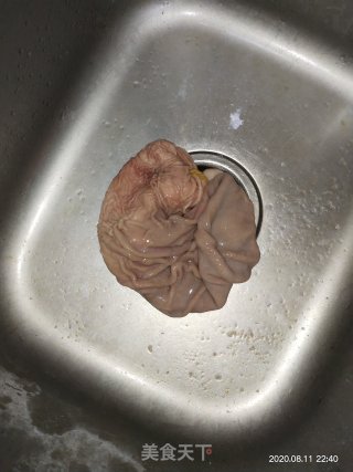 白切猪肚的做法步骤：2