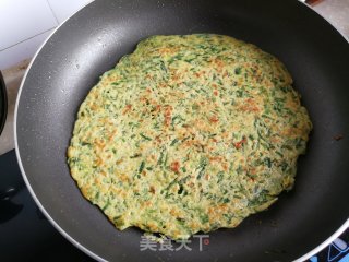 韭菜鸡蛋饼的做法步骤：4