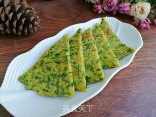 韭菜鸡蛋饼的做法步骤：6