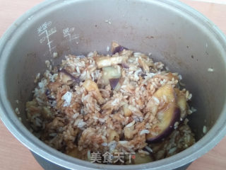 茄子焖饭的做法步骤：7