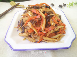 家庭版鱼香鸡丝的做法步骤：15