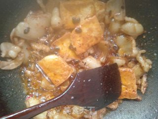 熊掌豆腐回锅肉的做法步骤：9