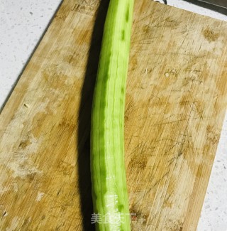 肉末蒸水瓜的做法步骤：2