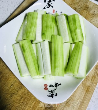 肉末蒸水瓜的做法步骤：3