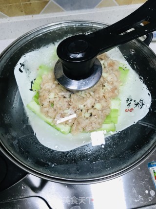 肉末蒸水瓜的做法步骤：5