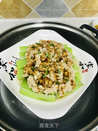 肉末蒸水瓜的做法步骤：7