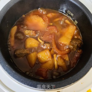 不加一滴水的番茄焖牛肉的做法步骤：14