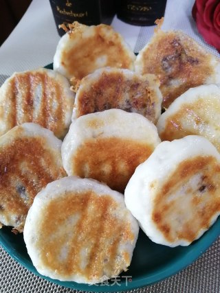 豇豆粉条鸡蛋素煎包的做法步骤：12