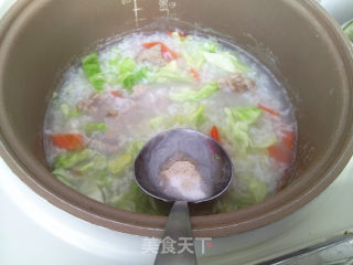 精米肉菜粥的做法步骤：10