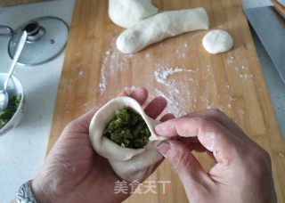 地瓜根馅饼(发面)的做法步骤：6