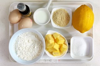 香草柠檬玛德琳的做法步骤：1