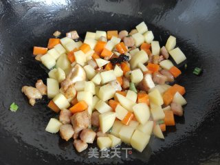 香菇肉丁时蔬卤的做法步骤：10
