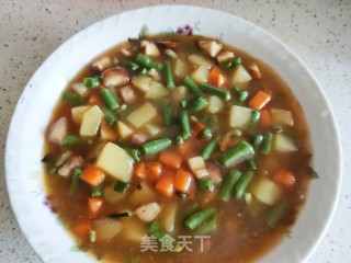 香菇肉丁时蔬卤的做法步骤：20