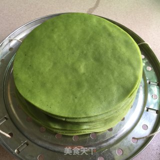 抹茶千层蛋糕的做法步骤：8