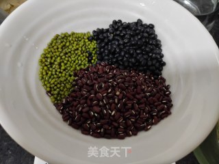 三伏天之三豆汤的做法步骤：1